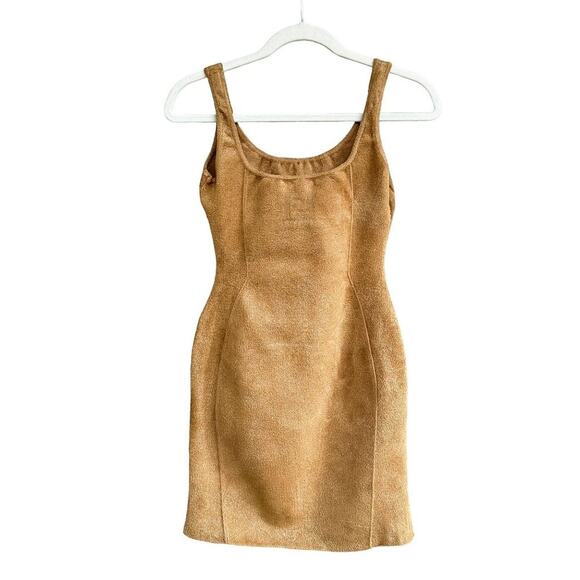 Fendi x Skims Velvet Knit Dress Tan - Picture 4 of 10